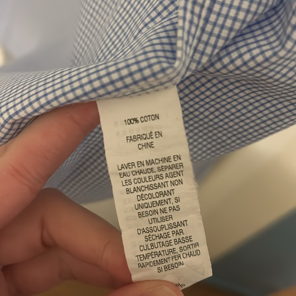 Llbean Blue Button Down - image 4